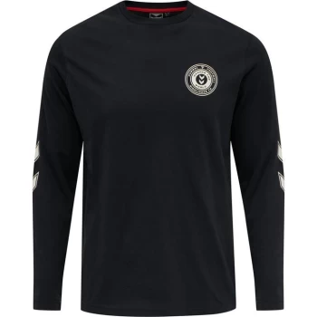 Image of Hummel Hive Daniel Long Sleeve T Shirt - Dark Navy 7381