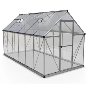 Image of Palram Hybrid Greenhouse 6 x 12 - Silver