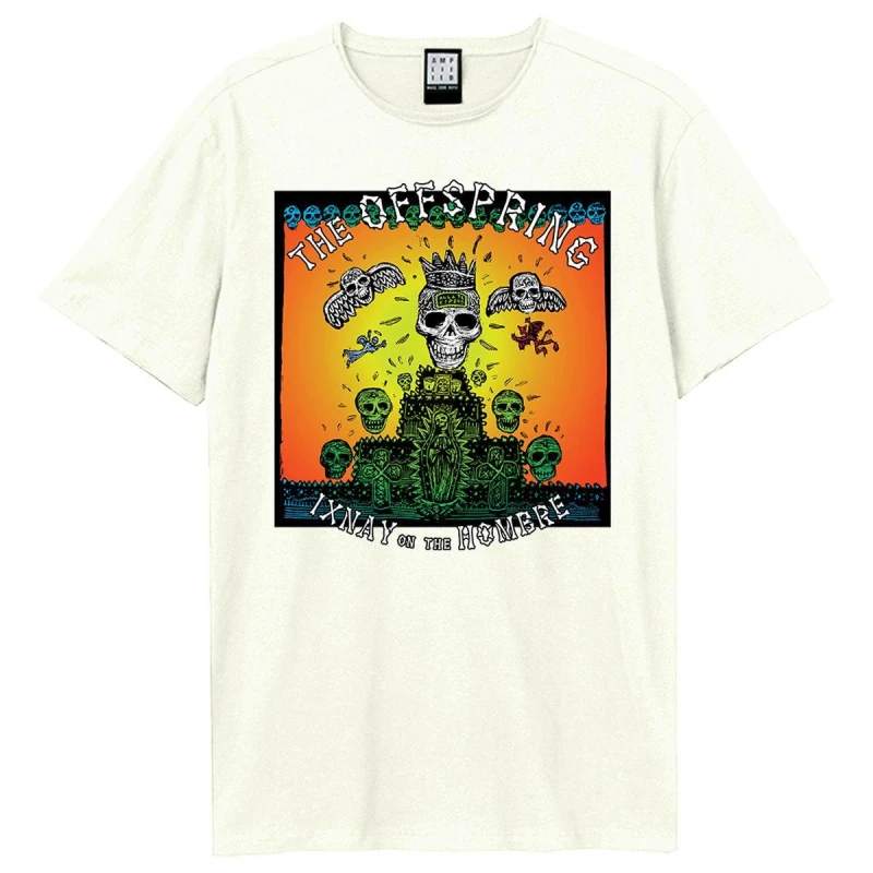 Image of Amplified Amplified Men Ixnay On The Hombre Offspring T-Shirt in White Size: X-Small White XS Male 5063693885717