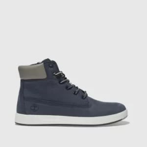 Image of Timberland Navy Davis Square 6" Boots Youth
