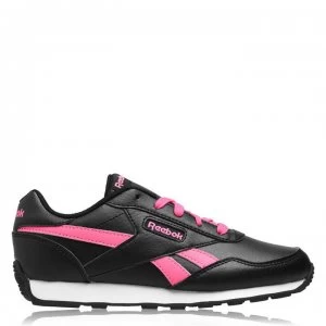 Image of Reebok Rewind Classic Trainers Junior Girls - Black/Pink