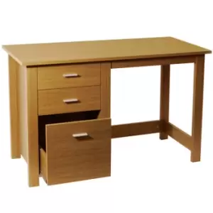 Image of Techstyle Montrose Home Office Storage Desk / Workstation Oak