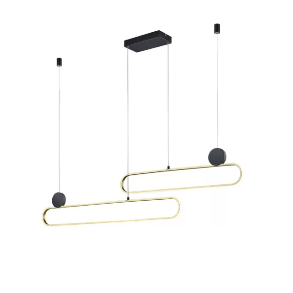 Image of Grant Modern 54W LED Pendant Ceiling Light Brass Matt 2300-3000-4000K