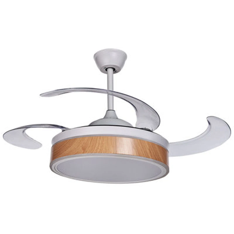 Image of Beliani Ceiling Fan With Light Fremont With Remote LED White
