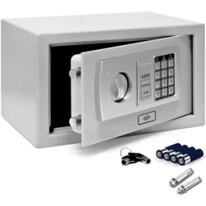 Image of Deuba Digital Safe 13 L Security Cash Box Small Steel Safe Combination Lock With Key Freestanding or Wall Mounted for Office and Home 12 x 8 x 8 Inch