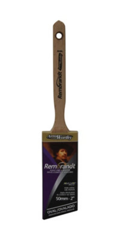 Image of Arroworthy Rembrandt Semi Oval Angular Sash Paint Brush - 2"