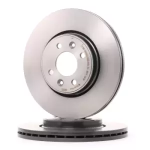 Image of PAIR PAINTED BREMBO BRAKE DISCS 09.8137.21