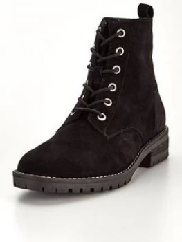 Image of Superdry Commando Boot - Black, Size 3, Women