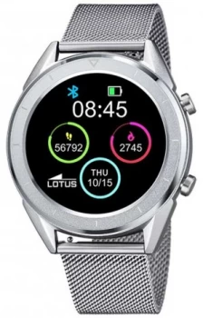 Image of Lotus SmarTime Mens Stainless Steel Mesh+ Free Strap Watch