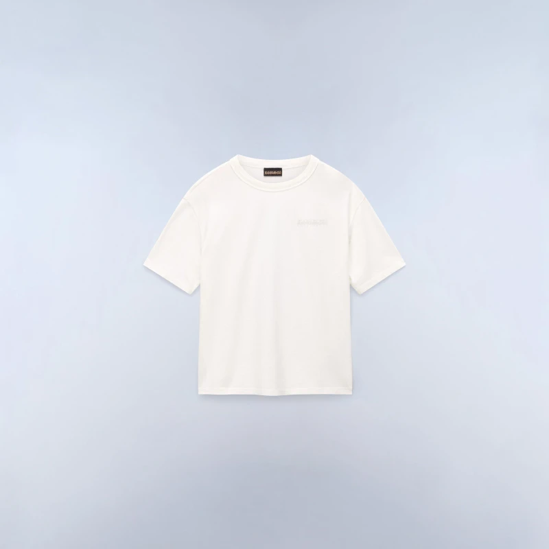 Image of Napapijri Back Print Tee Junior White 206 male 12Y