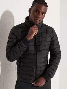 Image of Superdry Down Liner Jacket - Black Size M Men