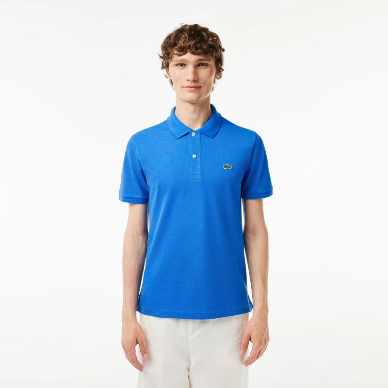 Image of Lacoste Short Sleeve Logo Polo Shirt Hilo male S