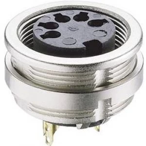 Image of DIN connector Socket vertical vertical Number of pins 4 Silver Lumberg 0304 04