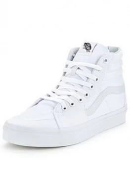 Image of Vans SK8-Hi, White/White, Size 13, Men