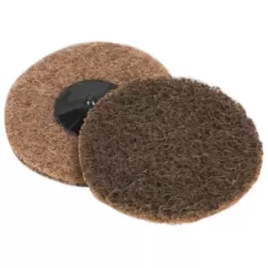 Image of Sealey PTCQC75C Quick-Change Preparation Pad Ø75mm Coarse Pack of 10