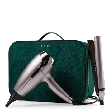 Image of ghd Platinum+ & Helios Limited Edition - Hair Straightener & Hair Dryer in Warm Pewter