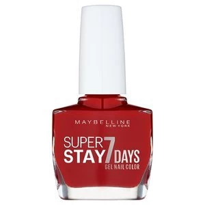 Image of Maybelline Forever Strong Gel 06 Deep Red Nail Polish 10ml Red