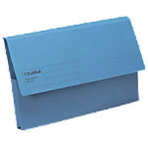 Image of Guildhall Document Wallets Folio Blue 285gsm Manila 50 Pieces