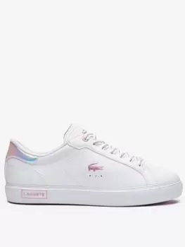 Image of Lacoste Lacoste Powercourt Trainers, White, Size 7, Women