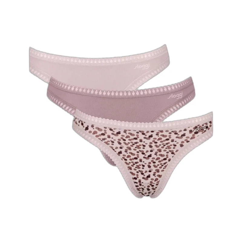 Image of Sloggi Womens thong Sloggi Go Crush (x3) Rose Female M