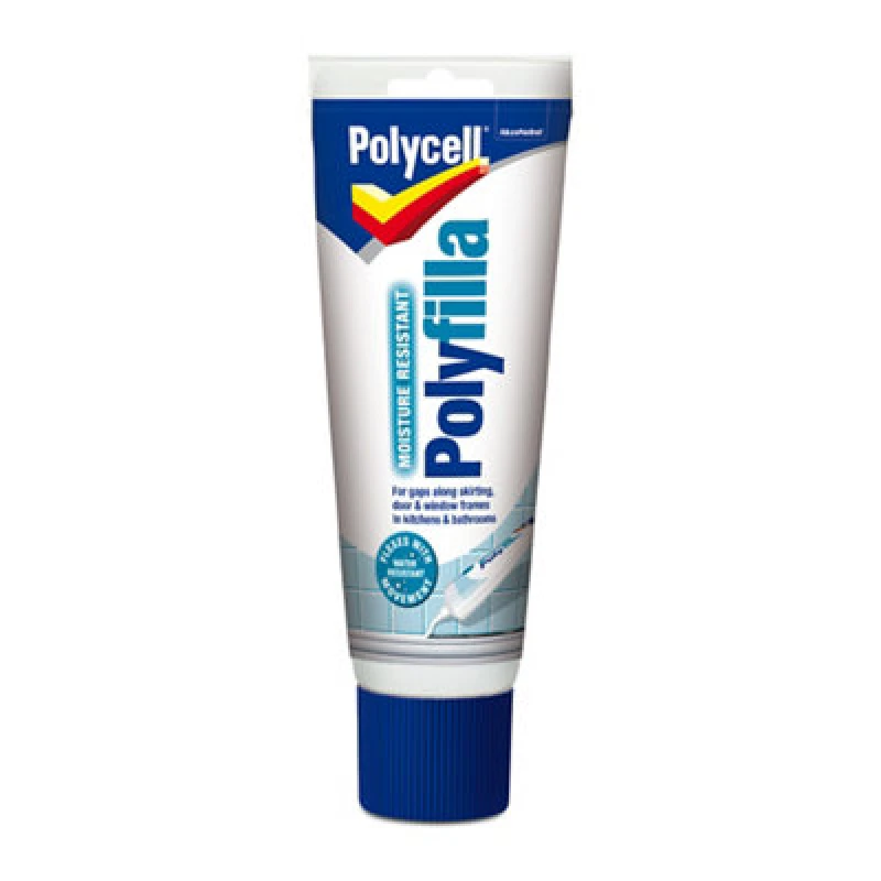 Image of Polycell Kitchen & Bathroom White Ready Mixed Filler, 330G