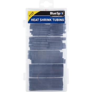 Image of 40508 127 Piece Assorted Black Heat Shrink Tubing Set - Bluespot