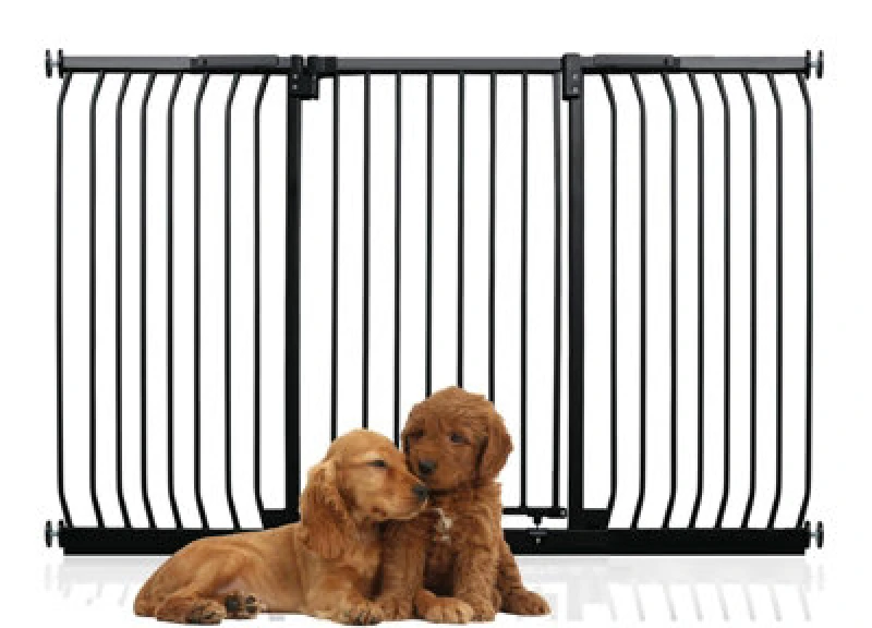 Image of Bettacare Extra Tall Elite Dog Gate, 179Cm - 188Cm, Matt Black, Extra Tall 96.8Cm In Height, Pressure Fit Pet Gate