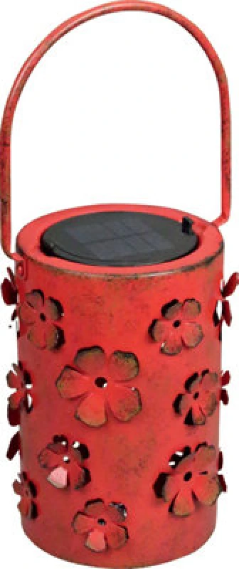 Image of Luxform Solar LED Daisy Flower Lantern RED Red