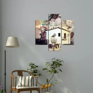 Image of 3MDF-013 Multicolor Decorative MDF Painting (3 Pieces)