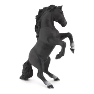 Image of PAPO Horse and Ponies Black Reared Up Horse Toy Figure, Three Years or Above, Black (51522)