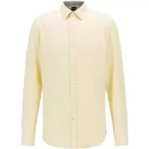 Image of Boss Lukas Shirt Mens - Yellow