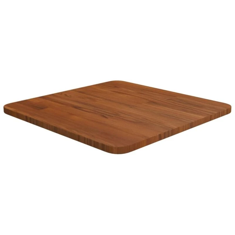 Image of Vidaxl Square Table Top Dark Brown 40X40X1.5Cm Treated Solid Wood Oak, Brown 343014