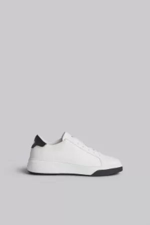 Image of DSQUARED2 Men Sneaker White Size 8 90% Calfskin 10% Bovine leather