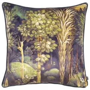 Image of Prestigious Textiles Forbidden Forest Cushion Cover (55cm x 55cm) (Ebony)