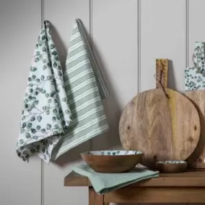 Image of Crossland Grove Eucalyptus Tea Towel 500X700Mm, Pack Of 3