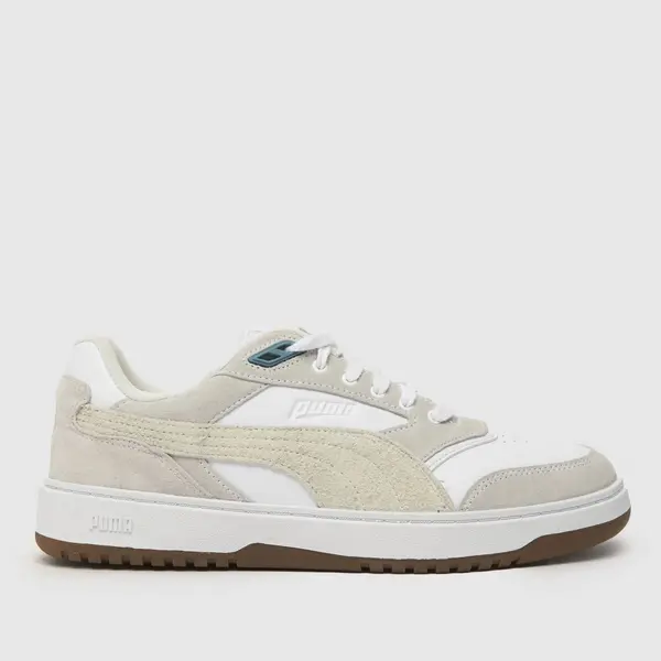 Image of PUMA backcourt trainers in white & beige White/Beige UK 11 (EU 46)
