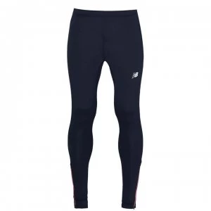 Image of New Balance Balance Acelerate Tight Mens - Navy/Orange