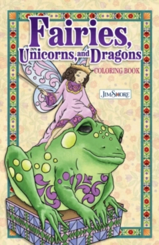 Image of Jim Shore Fairies, Gnomes & Dragons Coloring Book Paperback / softback