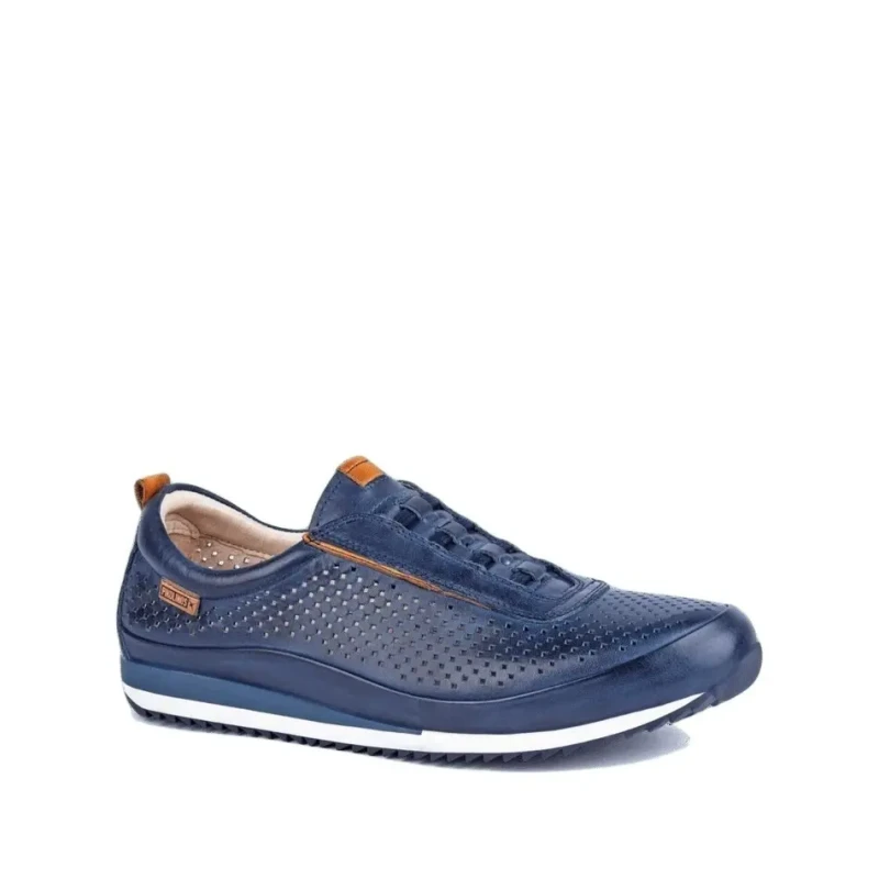 Image of Pikolinos Liverpool Leather Trainers blue Men 42 (8)