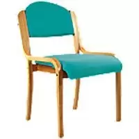 Image of Nautilus Designs Conference Chair Dpa2070/Be/Aq Non Height Adjustable Aqua Beech