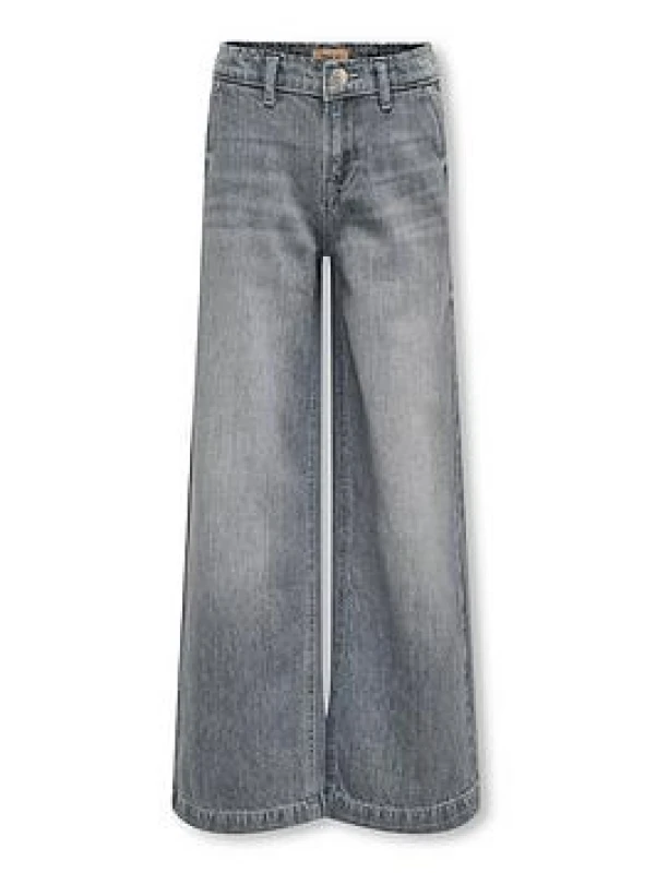 Image of KIDS ONLY Wide Leg Jeans Denim Grey Baby 8Y (126CM);9Y (132CM);10Y (138CM);11Y (144CM);12Y (150CM);13Y (153CM);14Y (156CM)