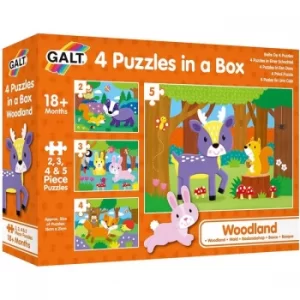 Image of Woodland 4 Puzzles In A Box