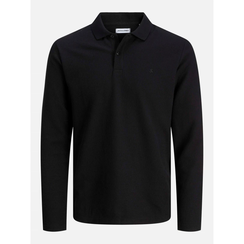 Image of Jack and Jones Austin Longsleeved Polo Mens Black male S