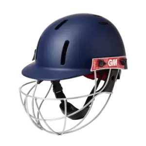 Image of GM Purist Geo II Cricket Helmet Navy Adult