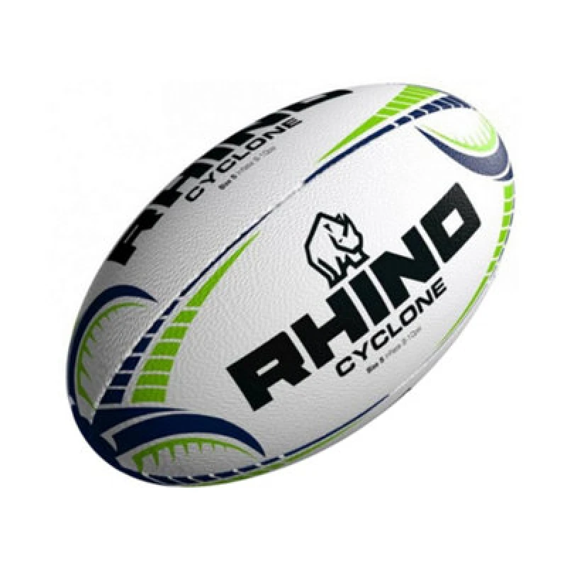 Image of Rhino Cyclone Training Rugby Ball White (5)