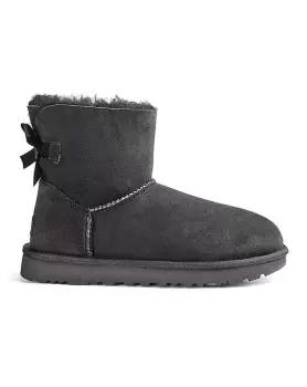 Image of Ugg Mini Bailey Bow II Black Boots