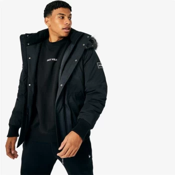 Image of Jack Wills Eco Short Parka Jacket - Black