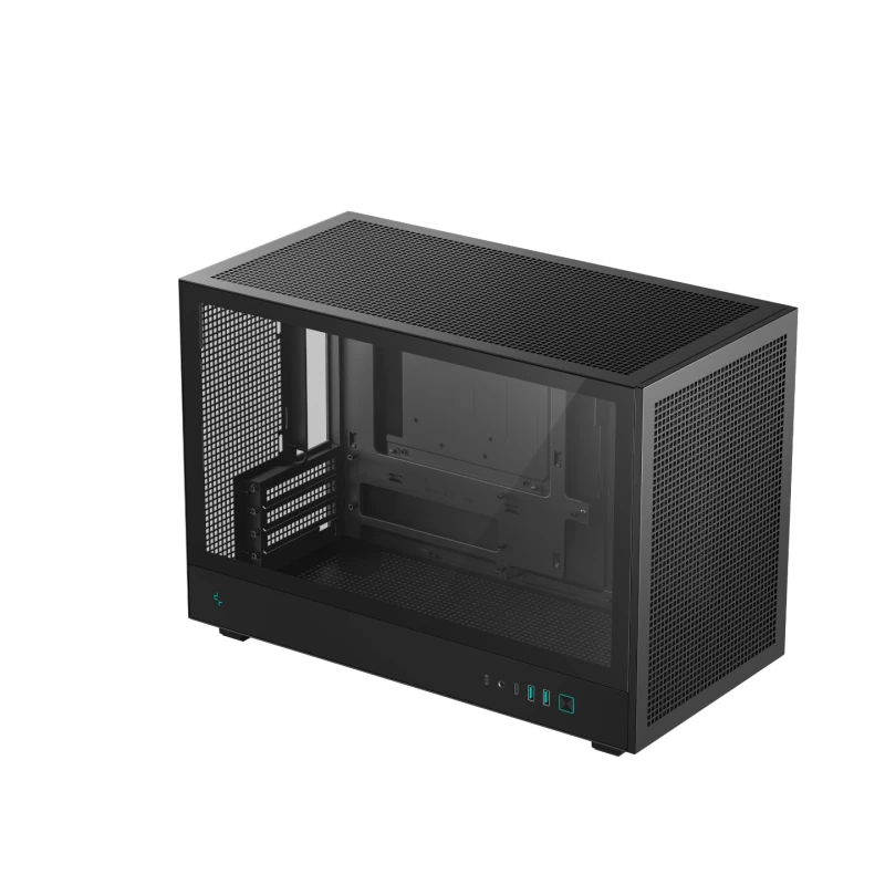 Image of DeepCool CH260 Micro Tower SFF MATX Gaming Case Black - R-CH260-BKNGM0-G-1