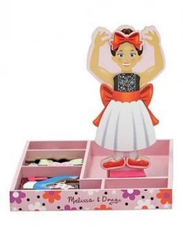 Image of Melissa & Doug Nina Ballerina Magnetic Wooden Dress-Up Doll