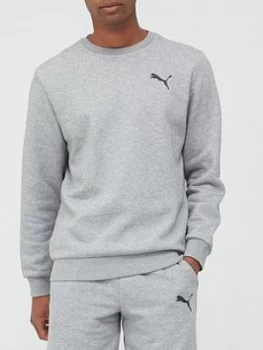 Image of Puma Essential Logo Crew Sweatshirt - Grey